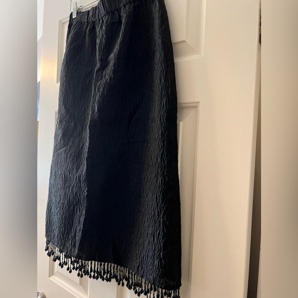 GANNI Bead-Embellished Jacquard Recycled Polyester-Blend Midi Skirt - Picture 7 of 14